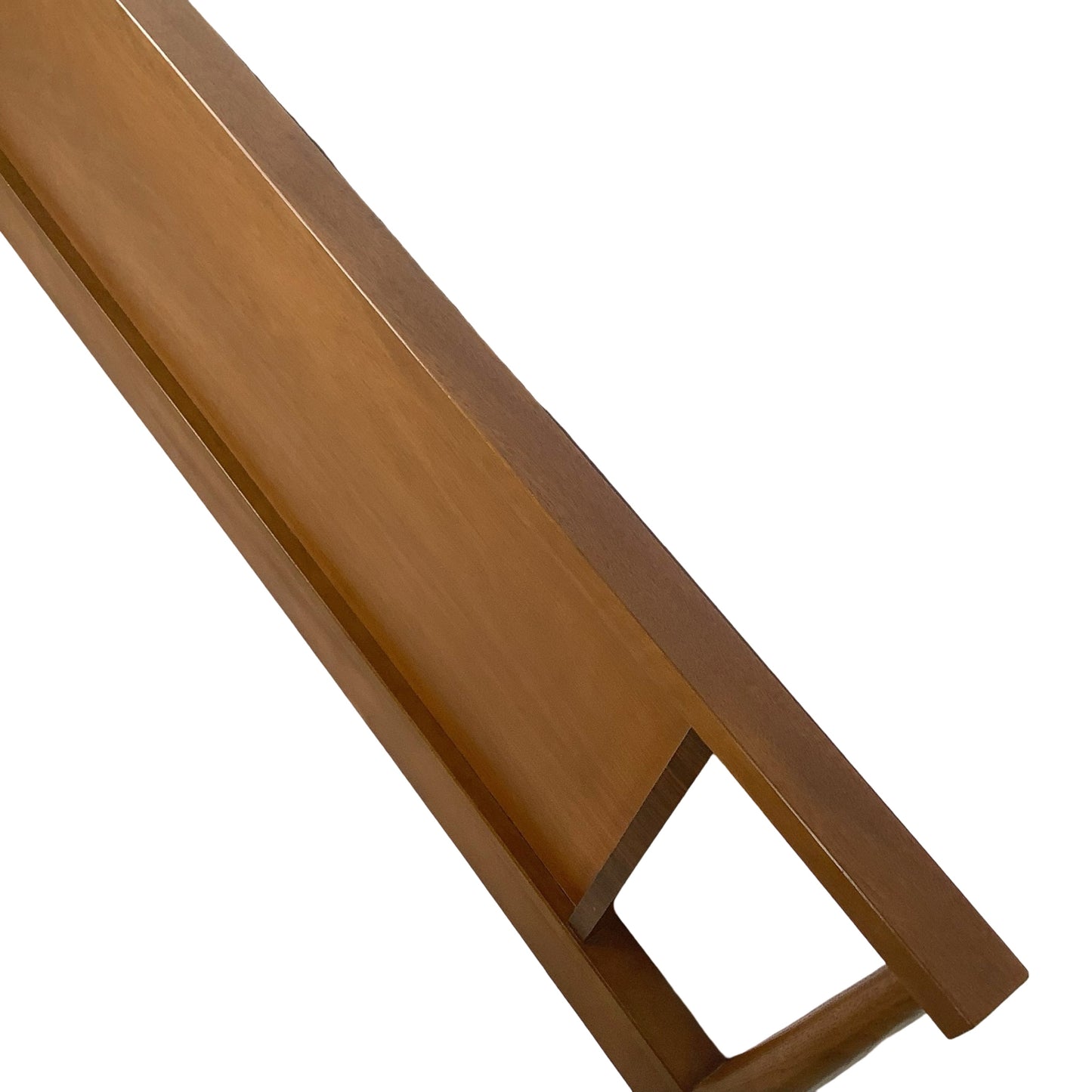 Mid-Century Modern Walnut Headboard | Vintage Full Size | Open Frame Design