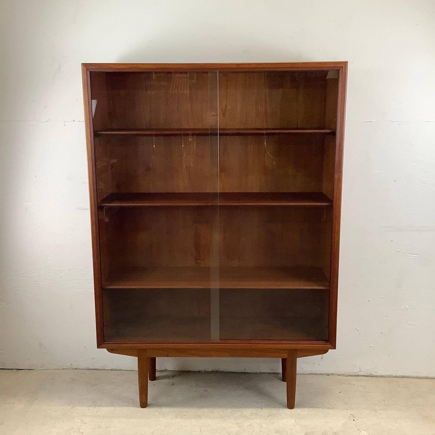 Scandinavian Modern Teak Bookcase by Børge Mogenson