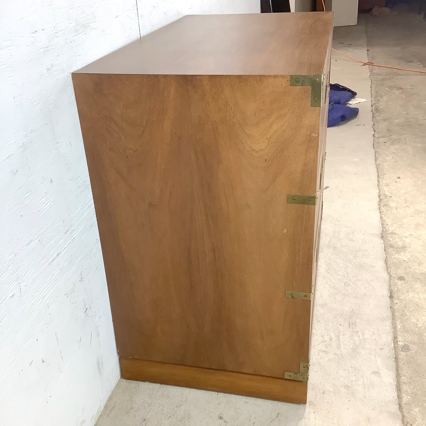 Vintage Three Drawer Campaign Dresser