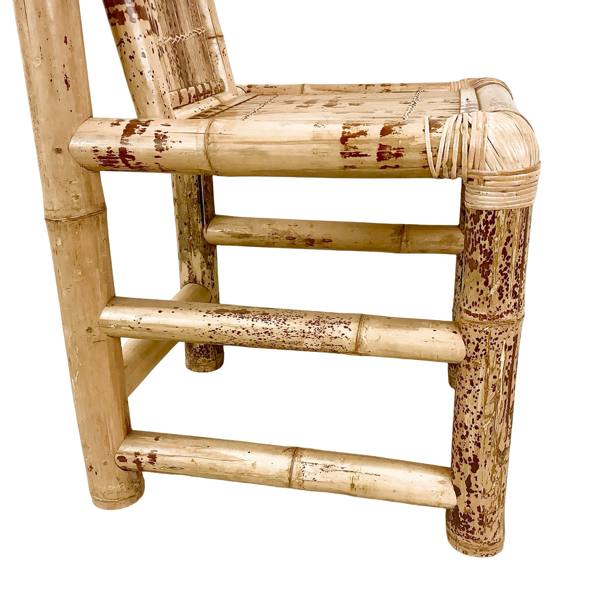 Vintage Natural Bamboo Side or Dining Chair
