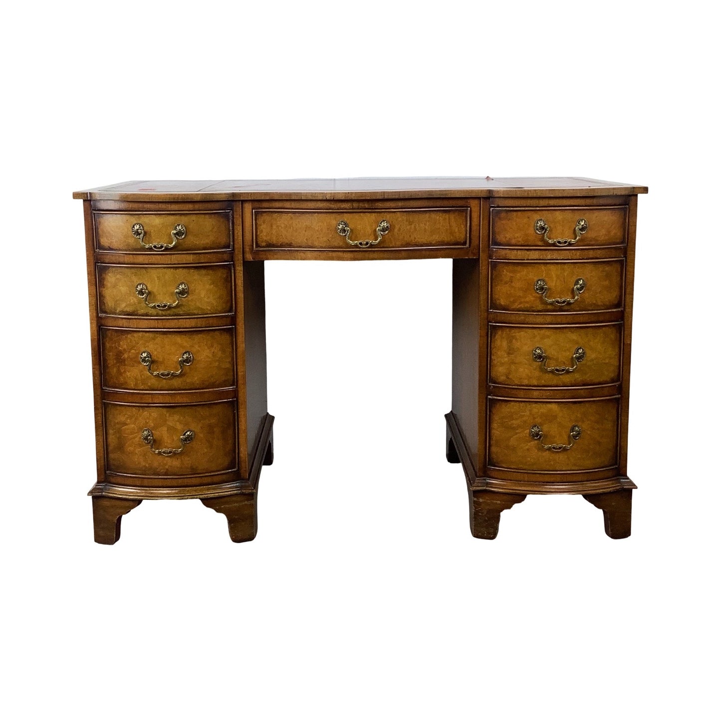 Vintage French Provincial Style Leather-Top Vanity or Writing Desk