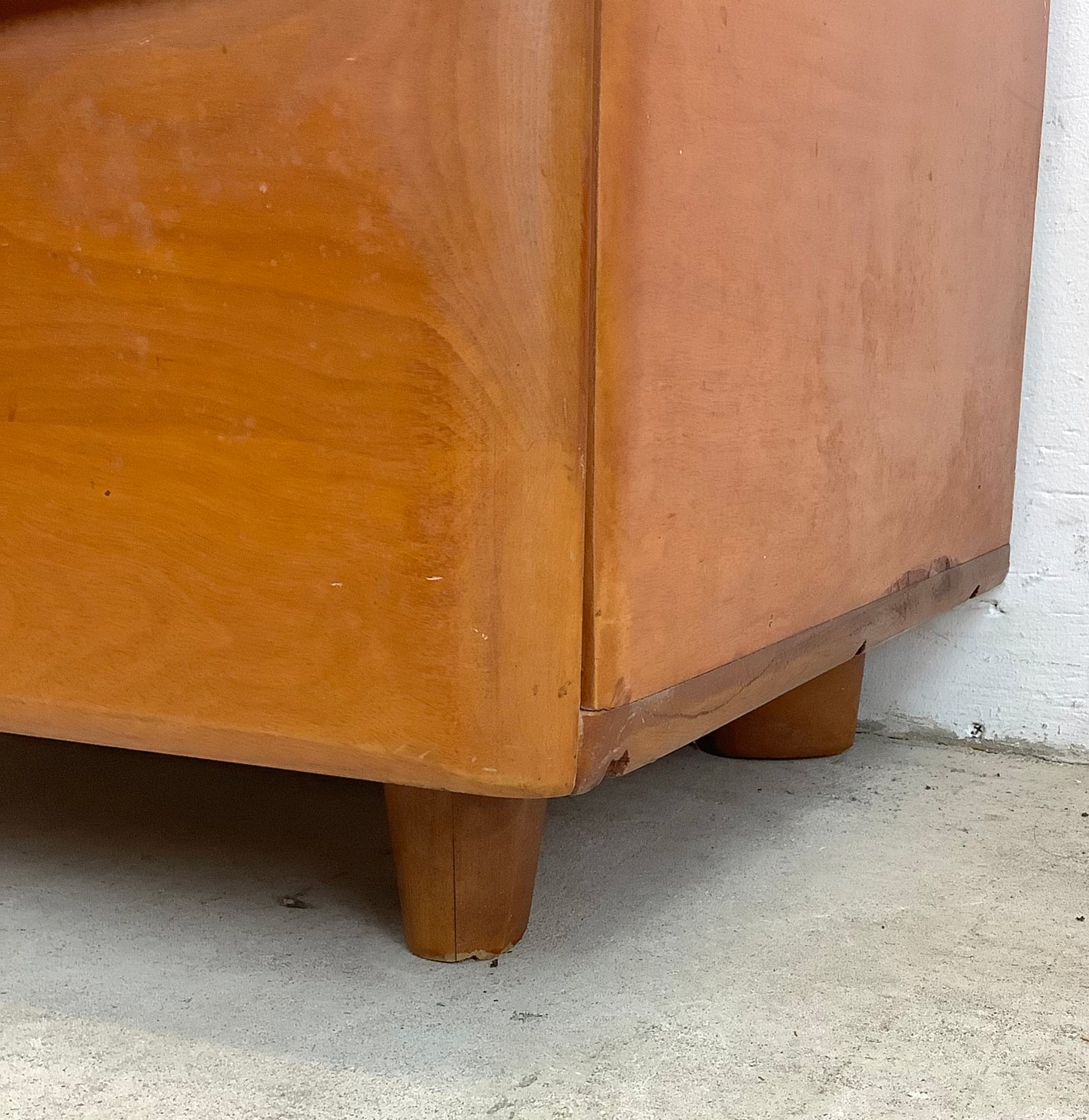 Vintage Three Drawer Bedside Dresser by Heywood Wakefield