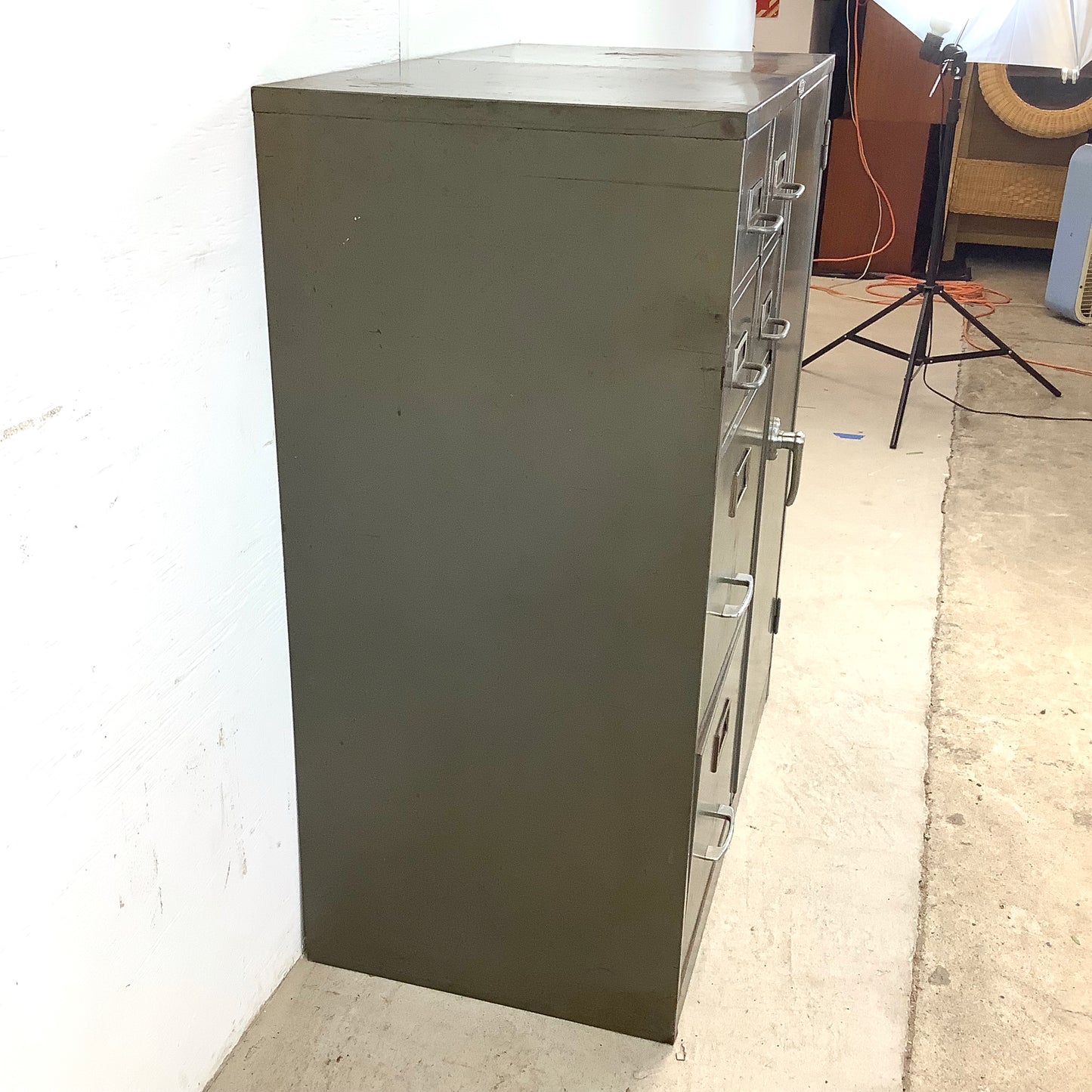 Vintage Industrial Filing Cabinet by Cole