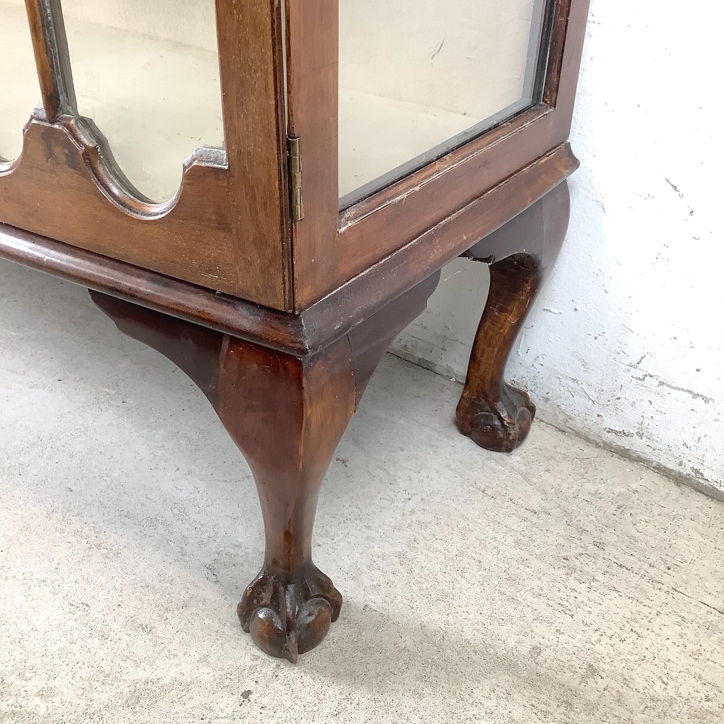 Early 20th Century Mahogany Chippendale Revival Display Cabinet