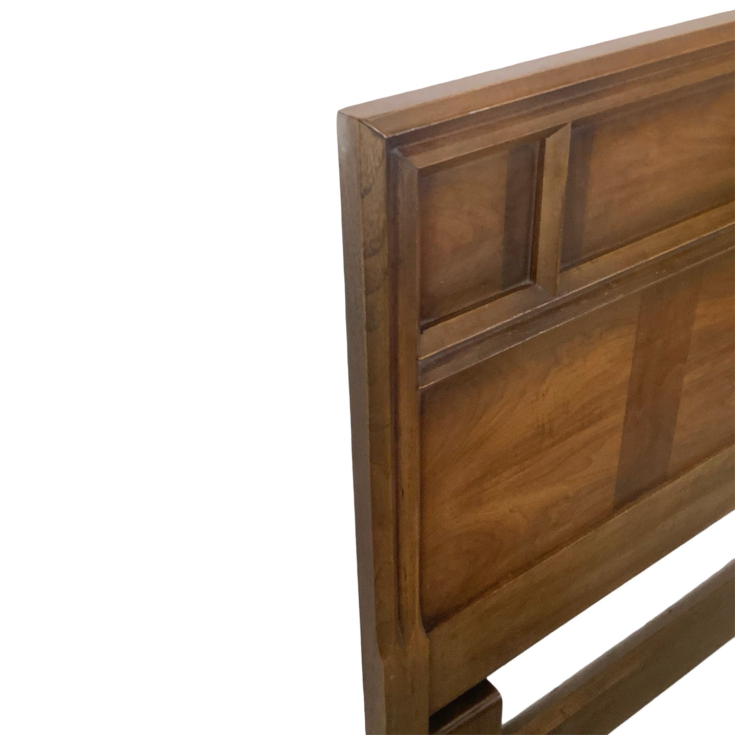 Mid-Century Modern Walnut Headboard | Vintage Full/Queen |GeometricDesign