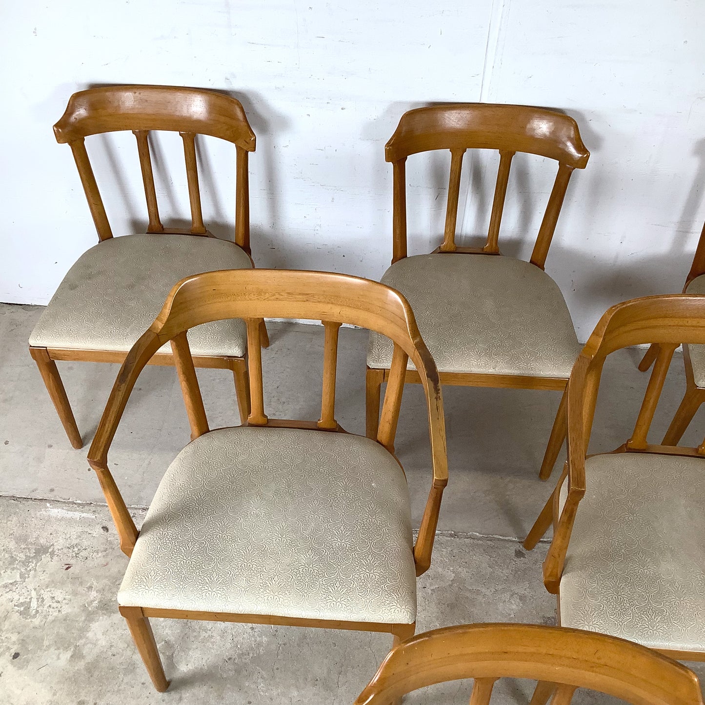 Tomlinson Mid-Century Modern Dining Chairs — Set of Six
