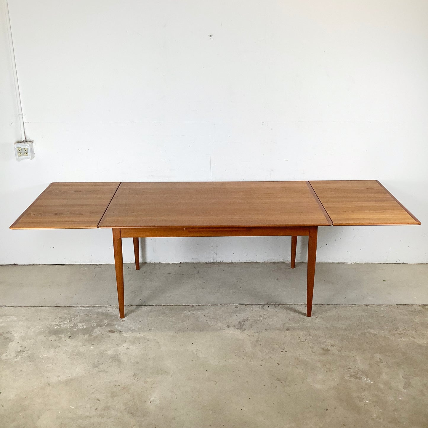 Mid-Century Danish Teak Dining Table with Draw Leaves by Skovmand & Andersen for Moreddi
