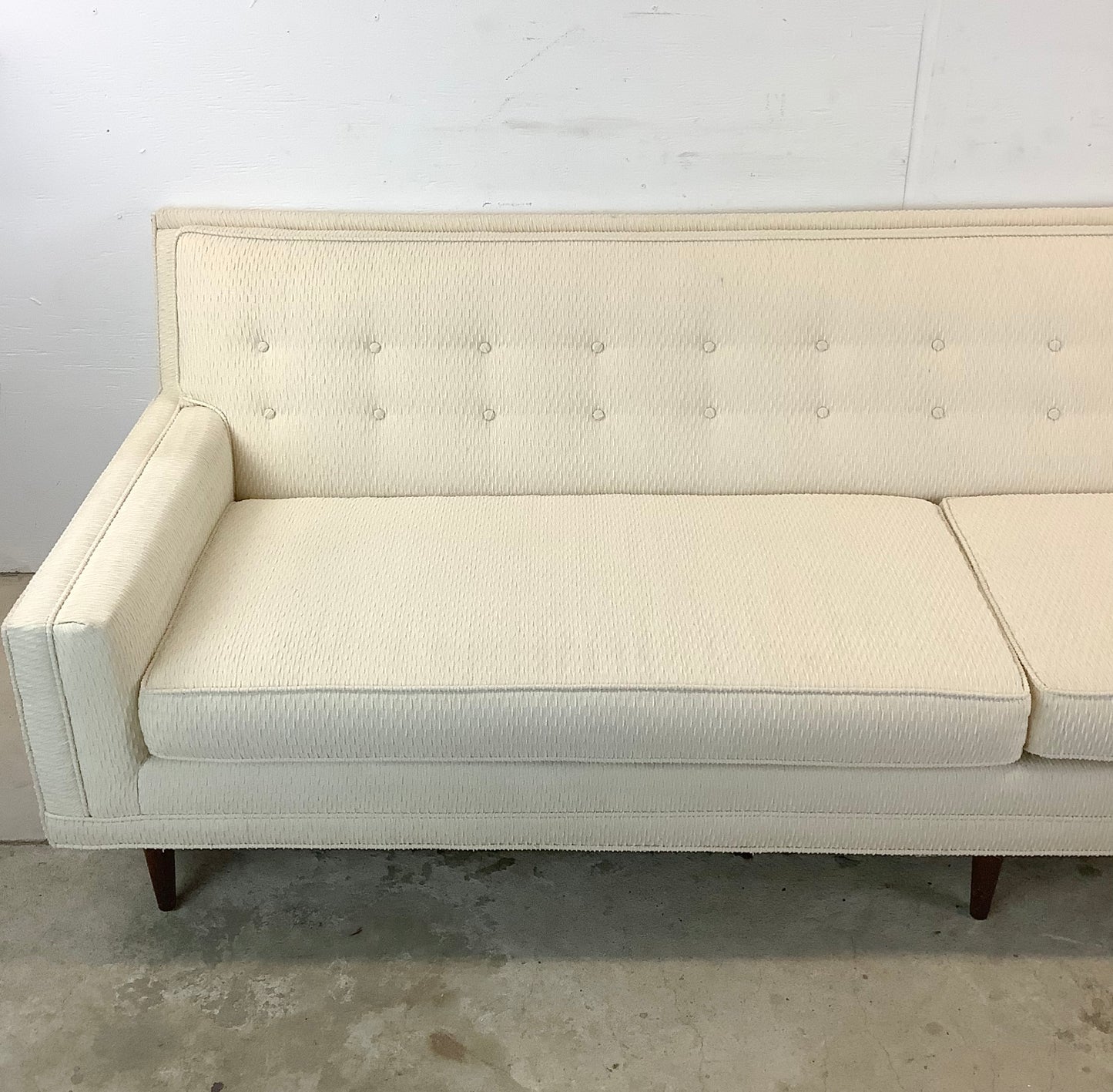 Striking Tufted Mid-Century Modern Sofa
