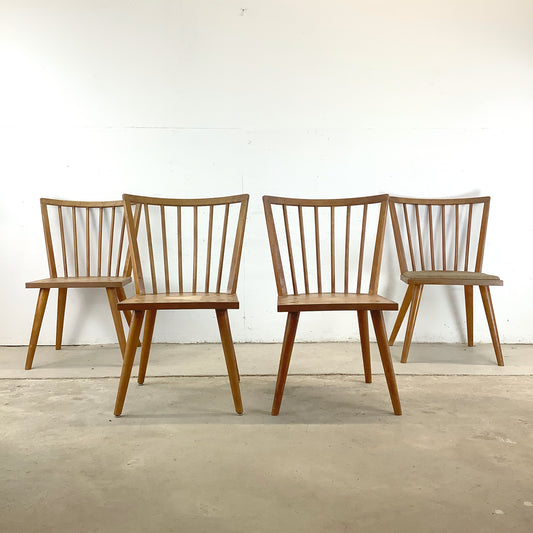 Mid-Century Dining Chairs by Leslie Diamond for Conant Ball- set Four