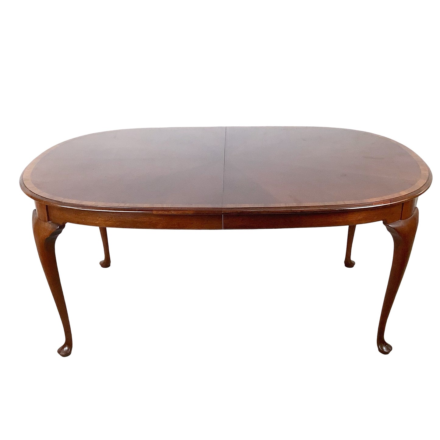 “James River Collection” Queen Anne Mahogany Oval Extension Dining Table