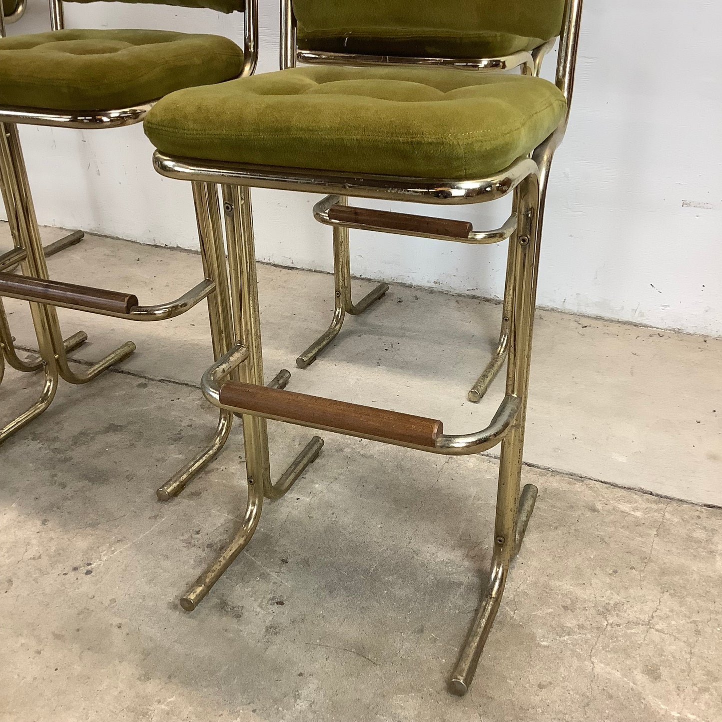 Vintage Modern Chromcraft Barstools-set of 5