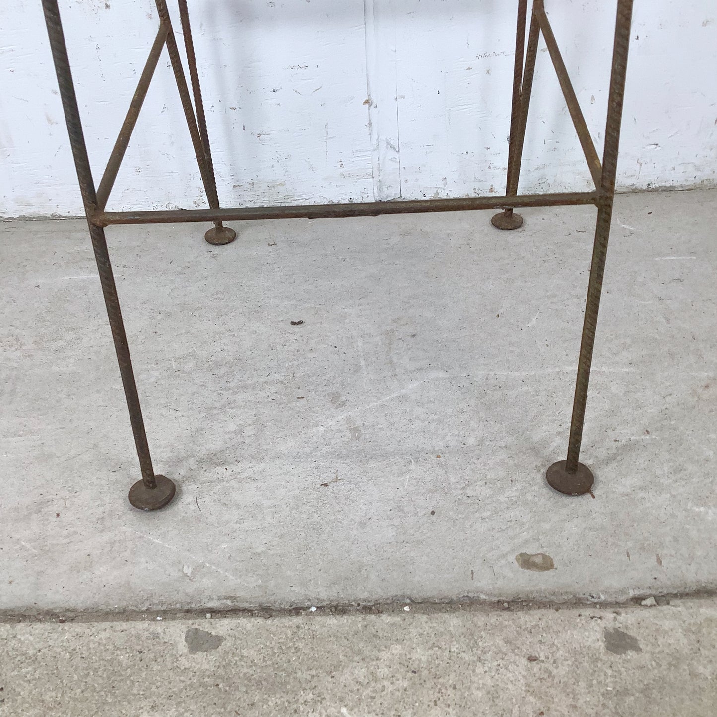 Mid-Century Studio-Made Sculptural Iron Stool