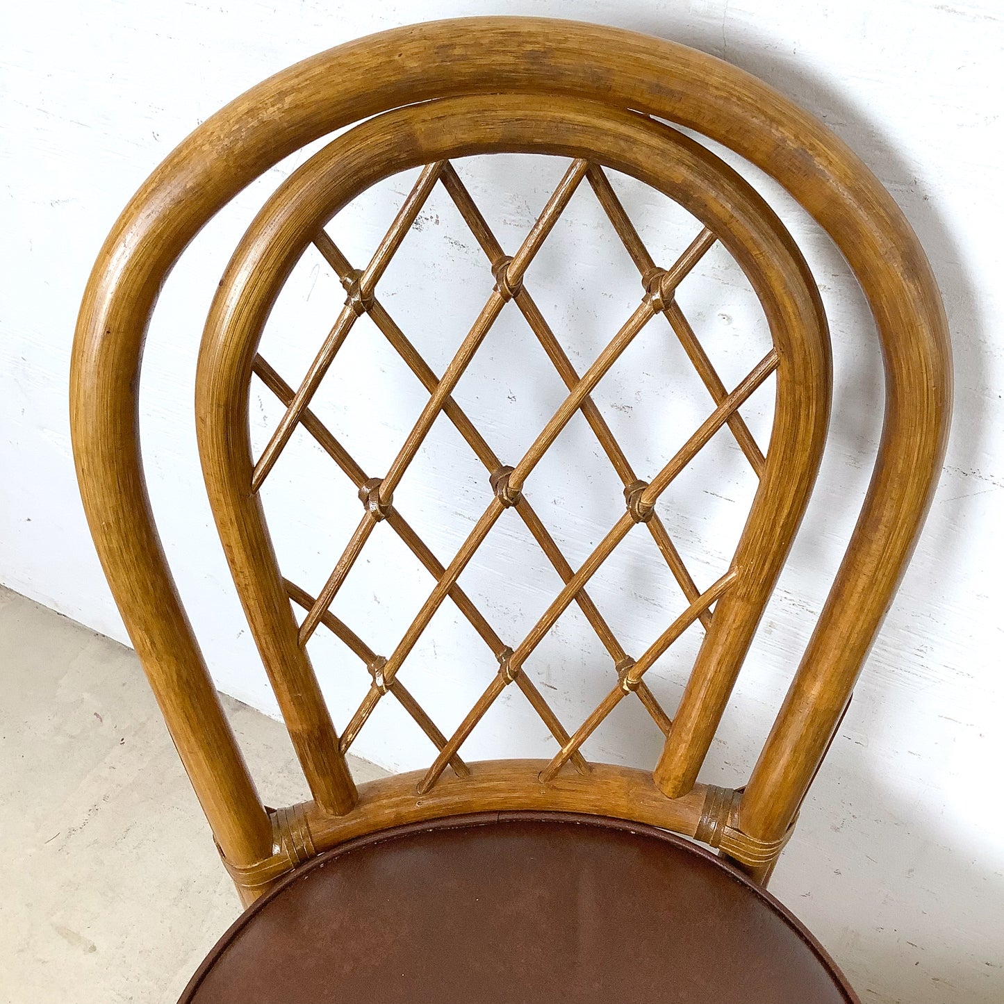 Set of Four Vintage Rattan Dining Chairs