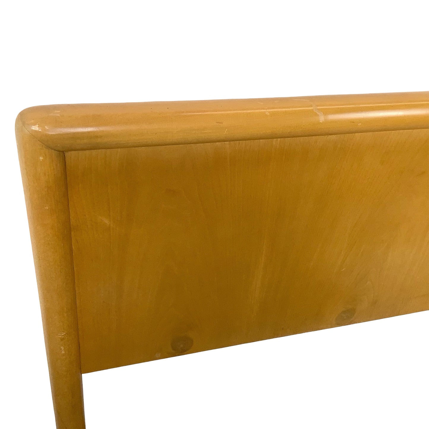 Mid-Century Modern Wood Headboard – Full/Double,  Waterfall Edge, 55"
