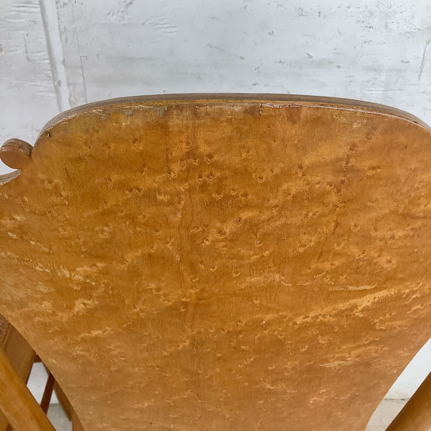 Antique Ribbon & Garland Caned Seat Side Chairs – Pair