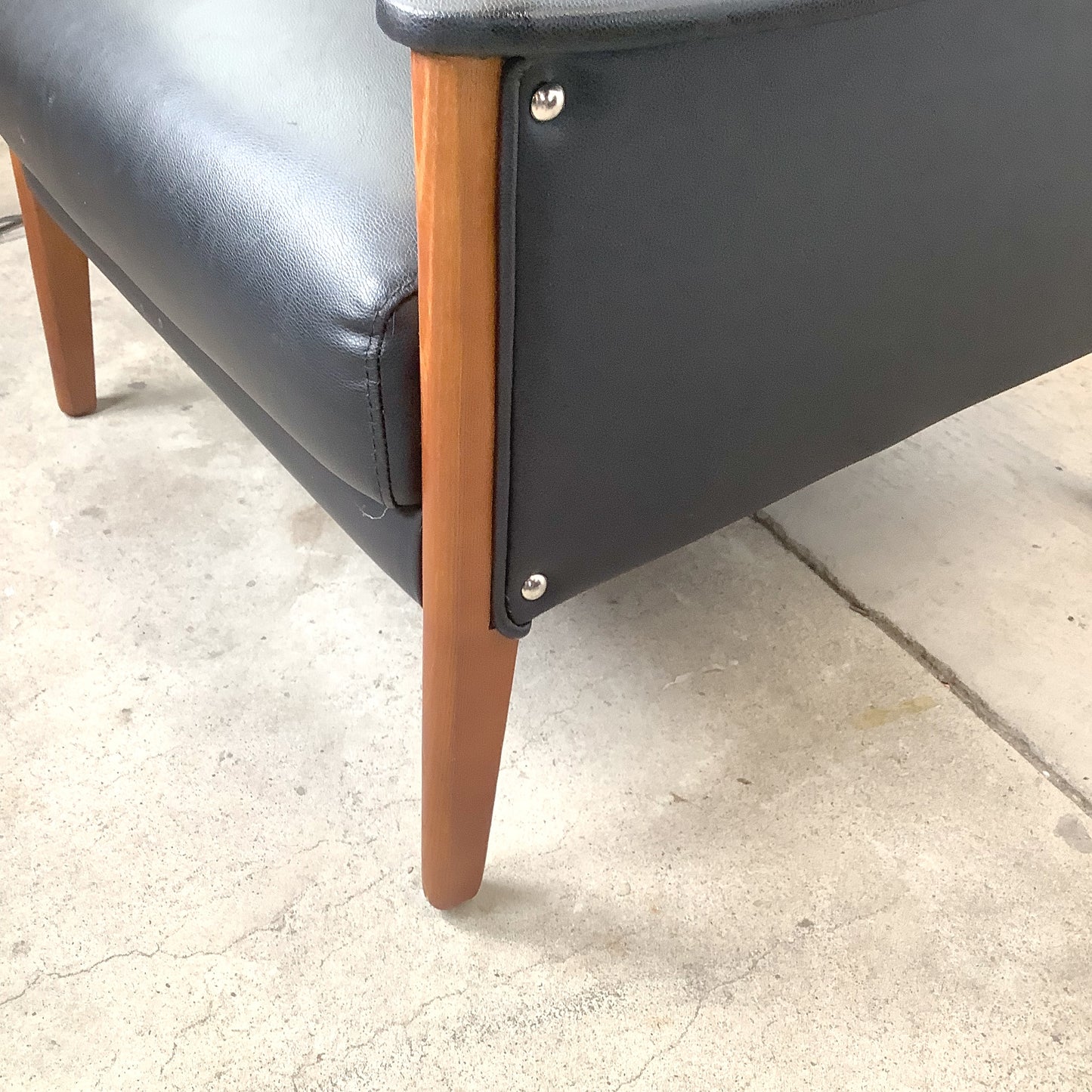 Pair Modern Gio Ponti Style Armchairs