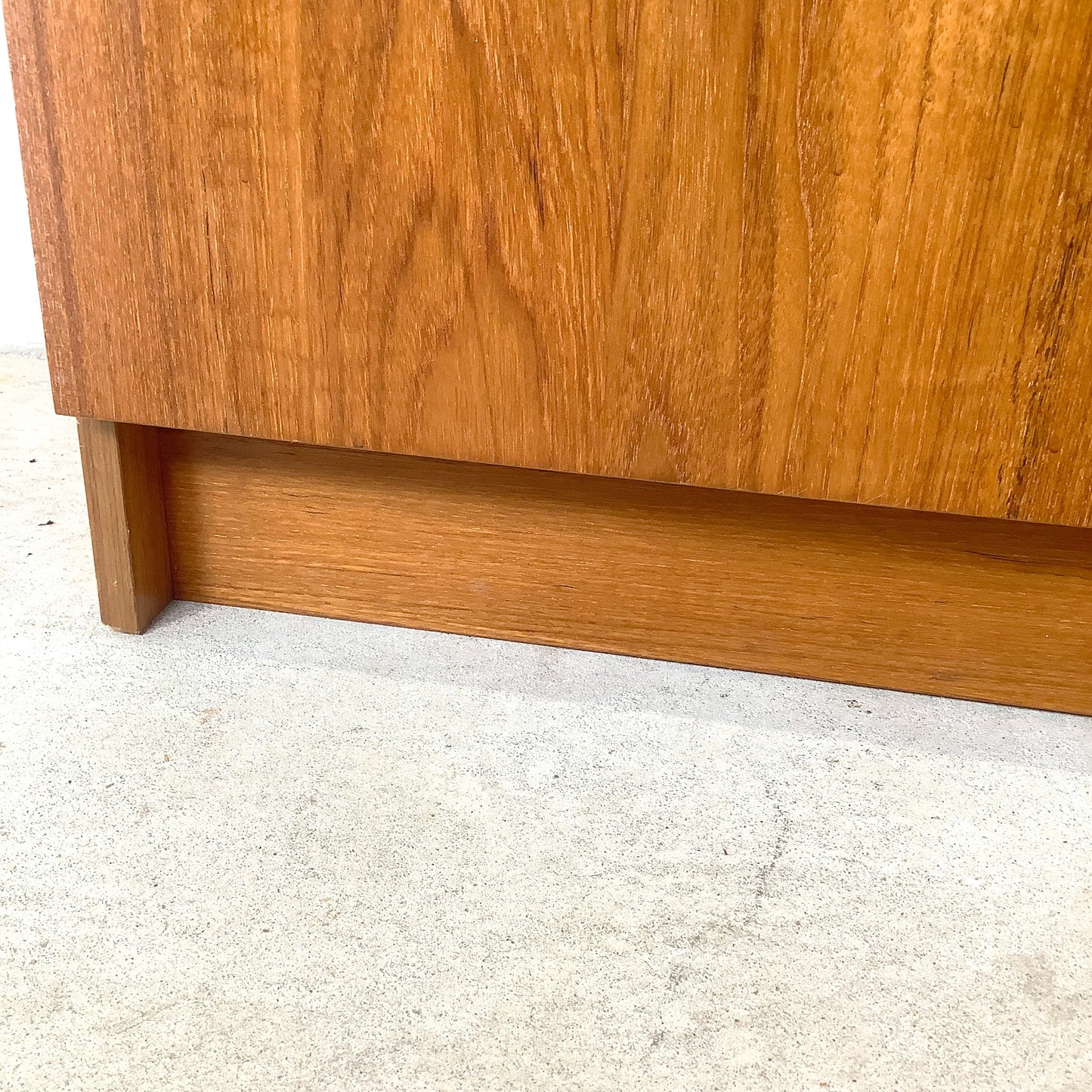  Vintage Scandinavian Modern Teak Bookcase with Lower Cabinet