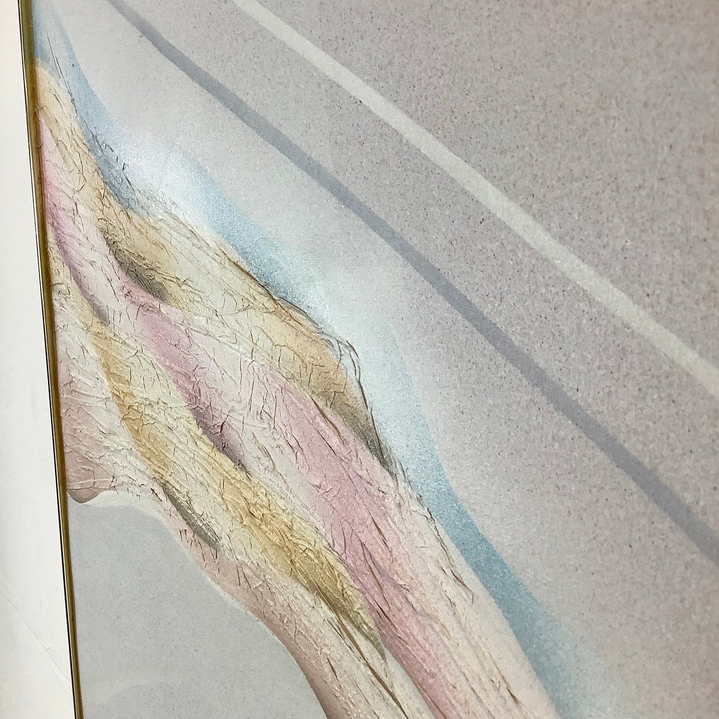Large Vintage Abstract Wall Art- s. harrington
