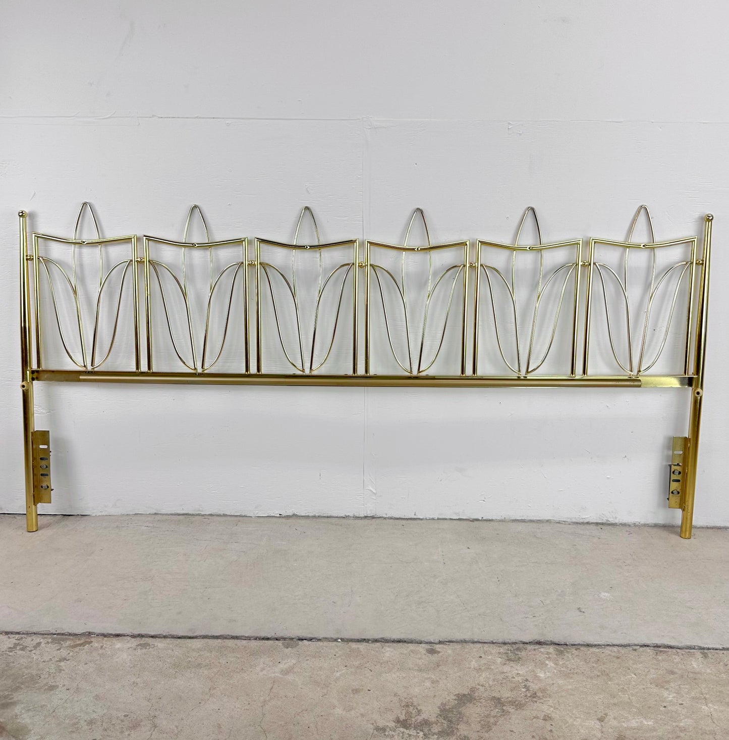 Vintage King Size Brass Finish Headboard