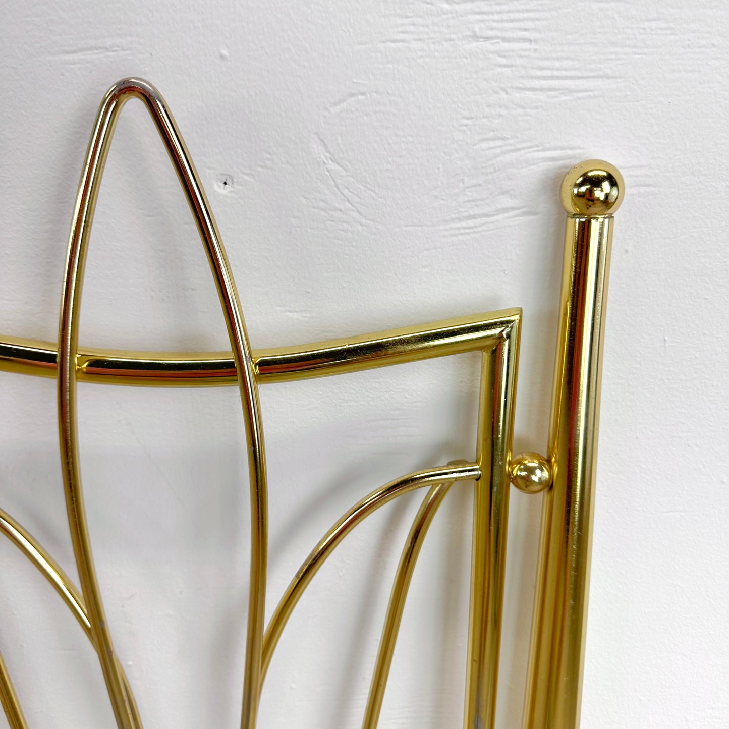 Vintage King Size Brass Finish Headboard