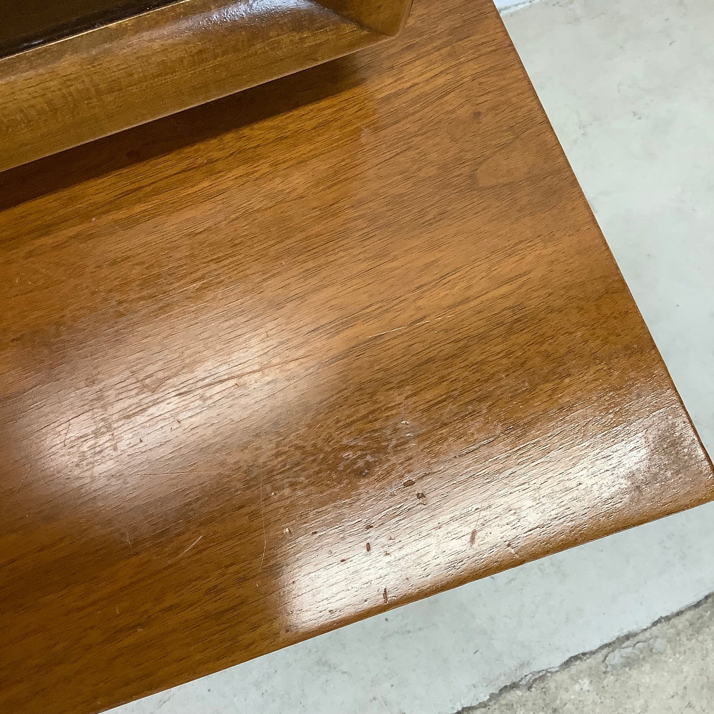 Mid-Century Walnut Sideboard With China Cabinet by Young Manufacturing