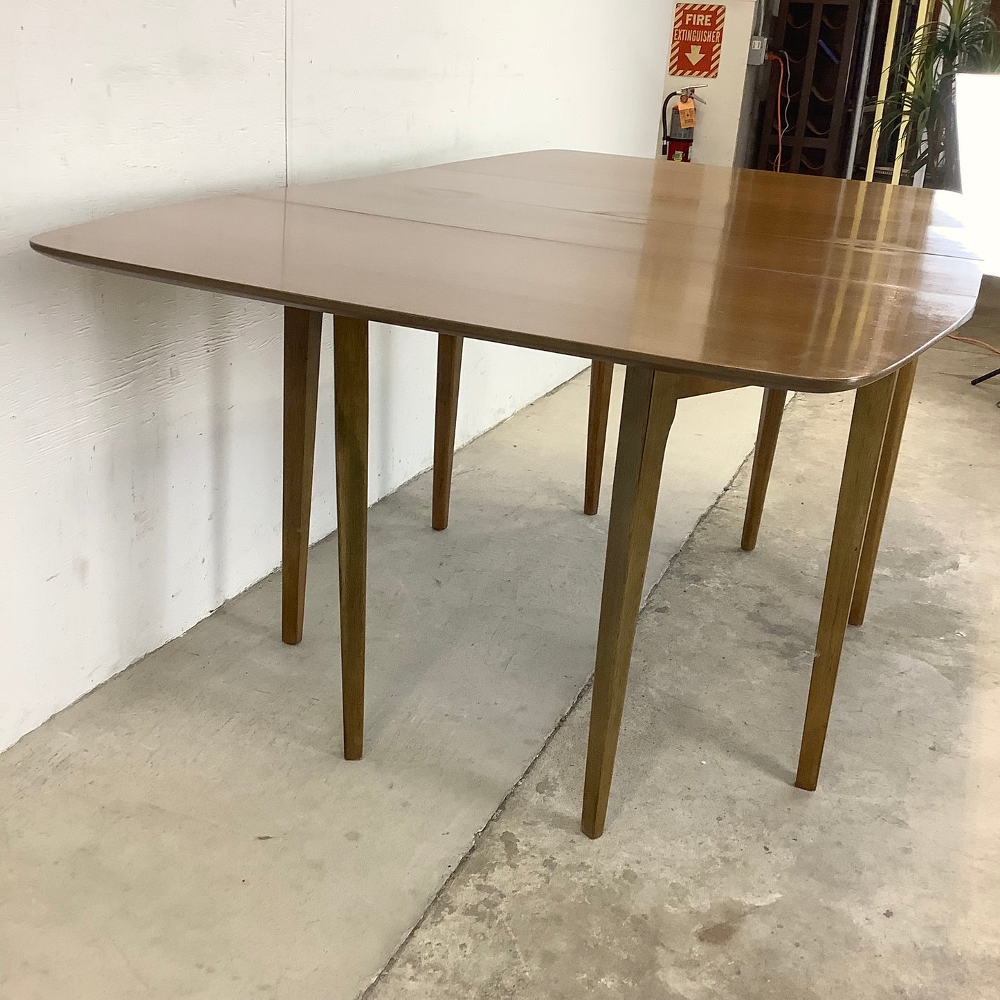 MCM Walnut Drop-Leaf Dining Table by John Van Koert for Drexel