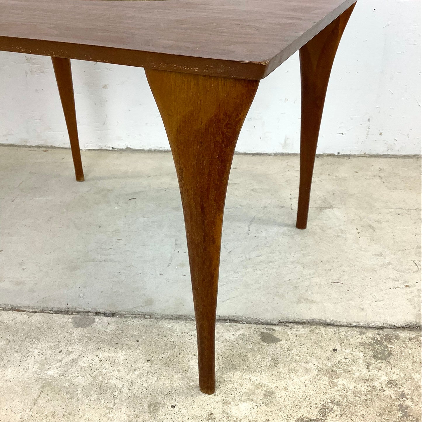 Mid-Century Italian End Table With Inlay