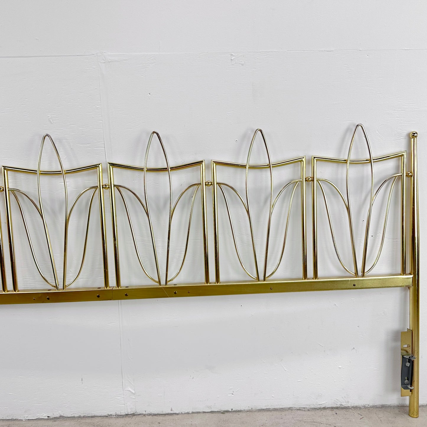 Vintage King Size Brass Finish Headboard