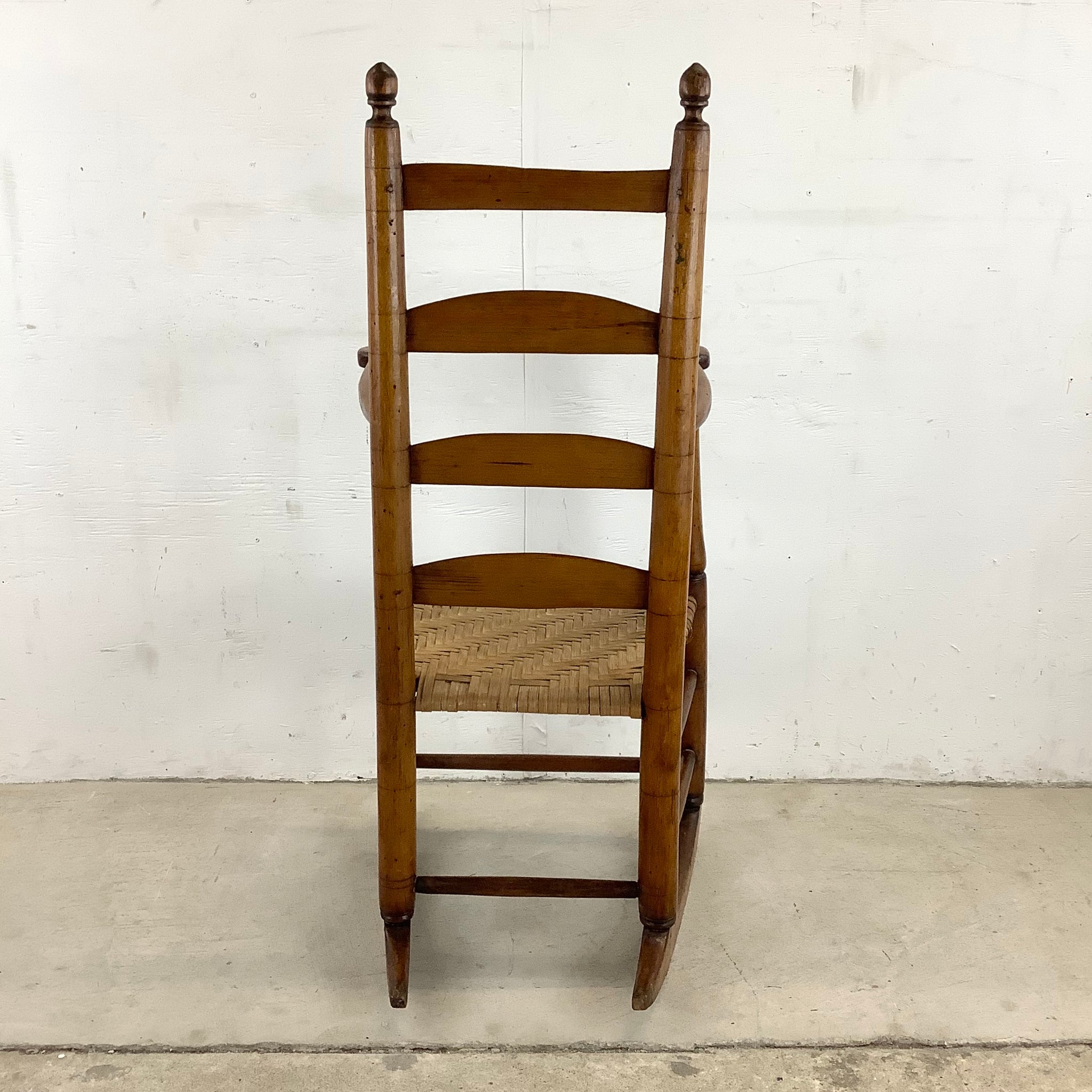 Vintage Antique Rush Seat Child Rocking Chair – secondhand stories