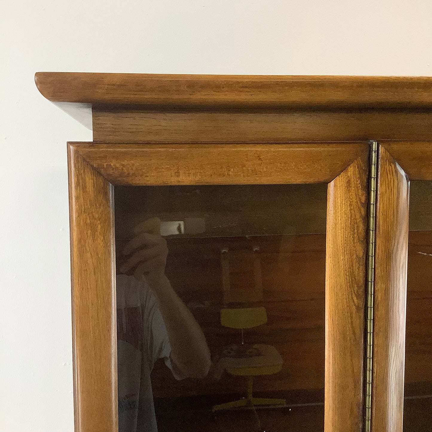 Mid-Century Walnut Sideboard With China Cabinet by Young Manufacturing