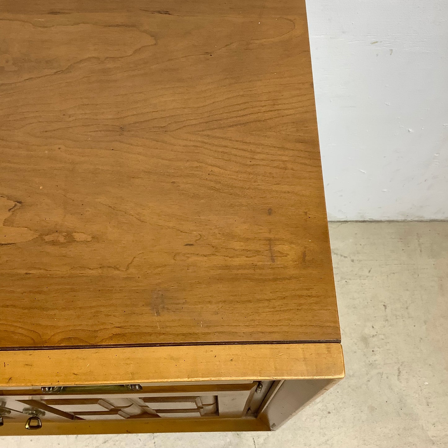 Mid-Century Walnut Commode Cabinet