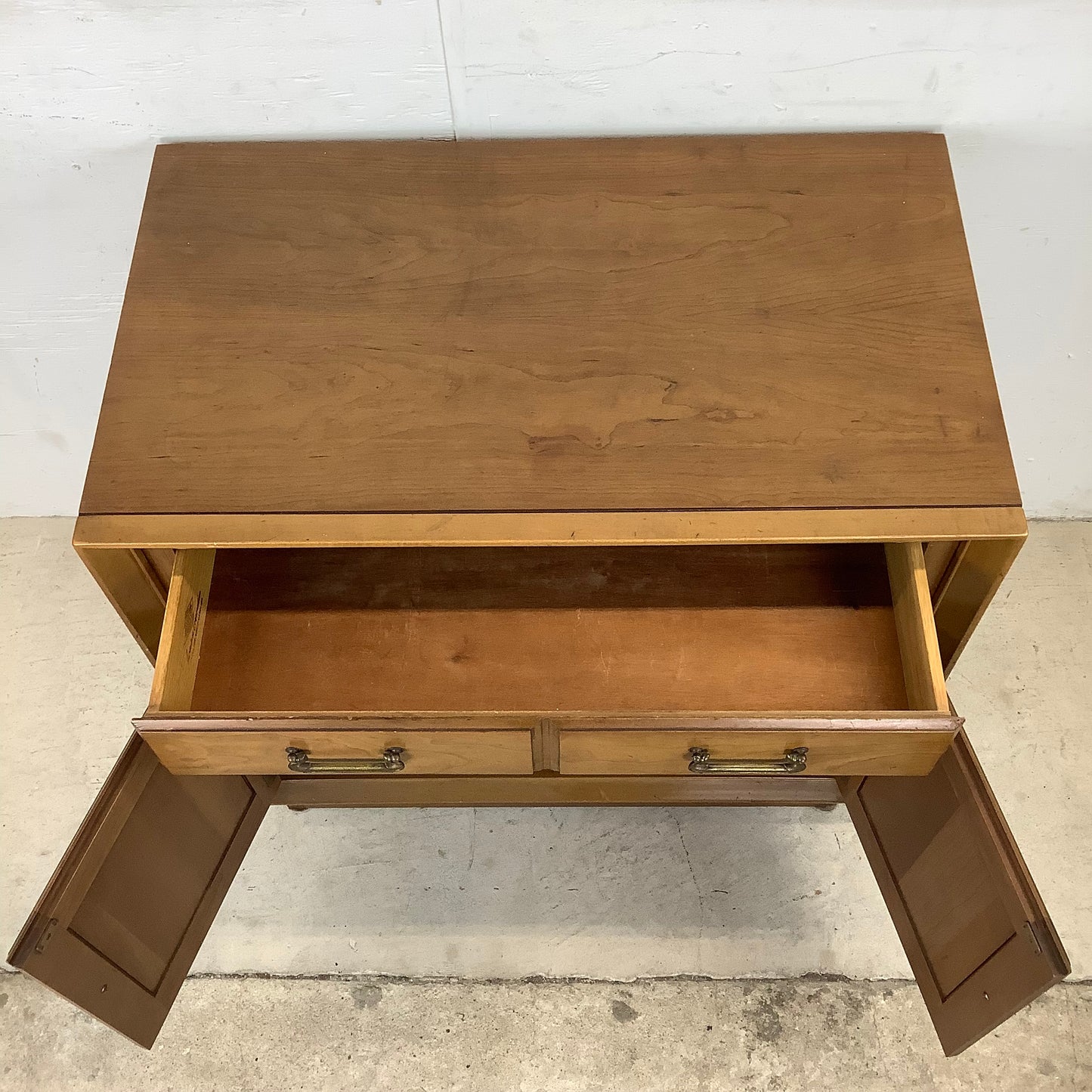 Mid-Century Walnut Commode Cabinet