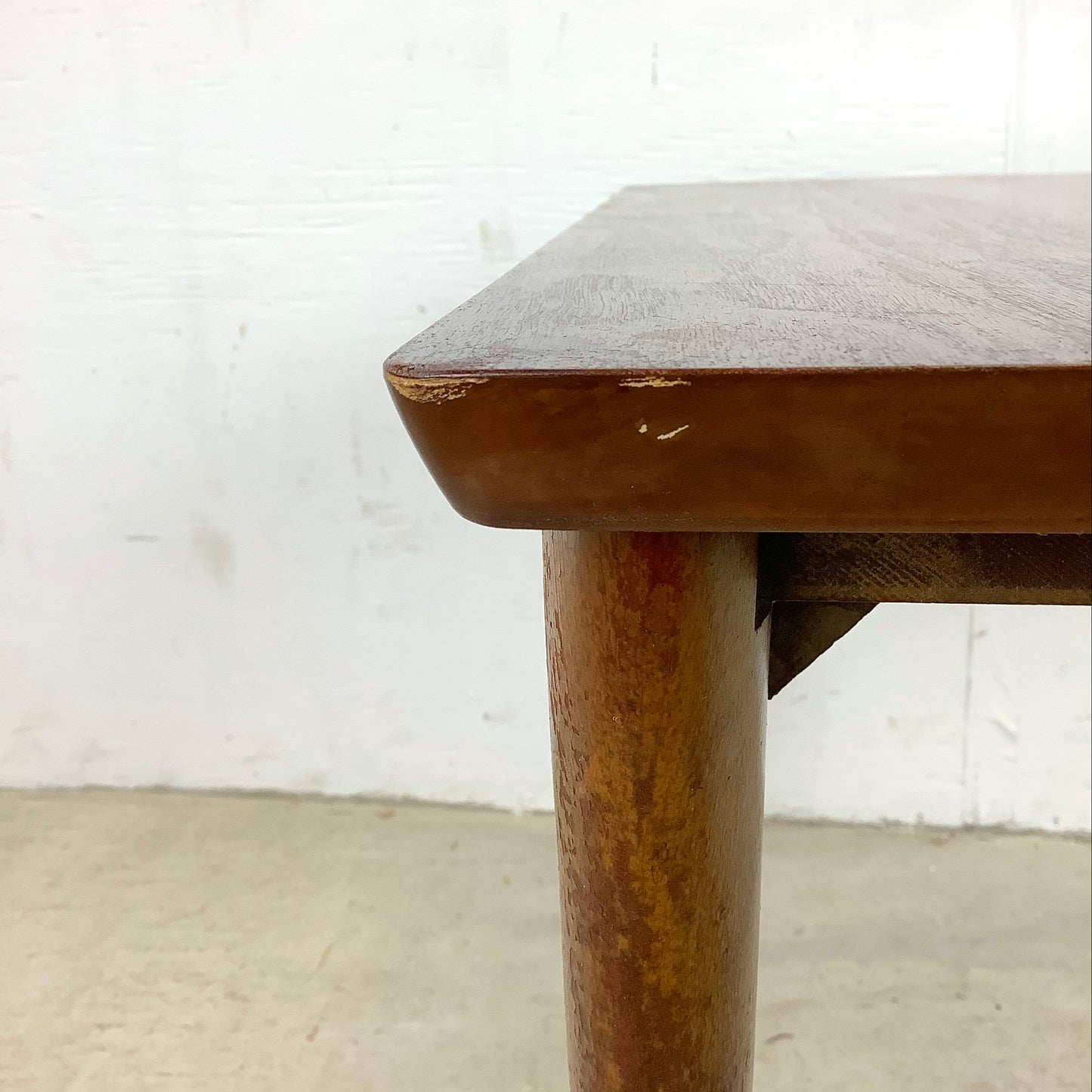 Mid-Century Italian End Table With Inlay