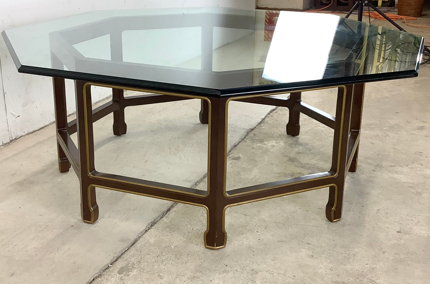 Vintage Octagonal Coffee Table after Kindel Furniture