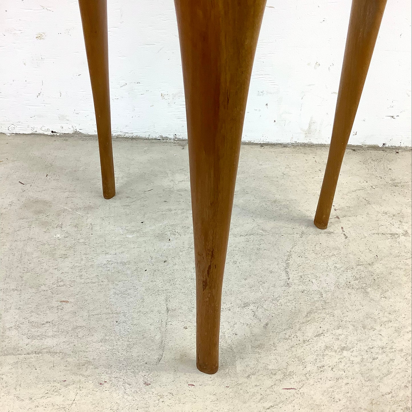 Vintage Italian Modern Side Table with Marble Top