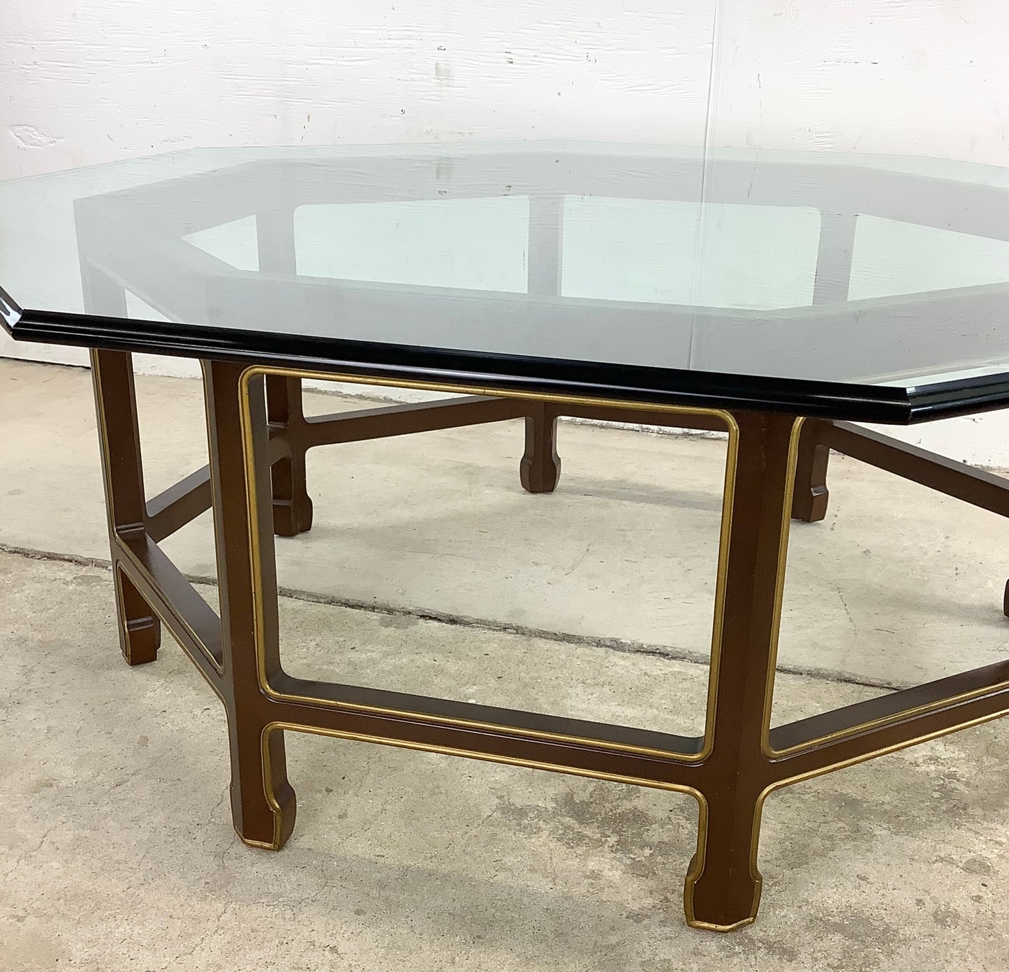 Vintage Octagonal Coffee Table after Kindel Furniture