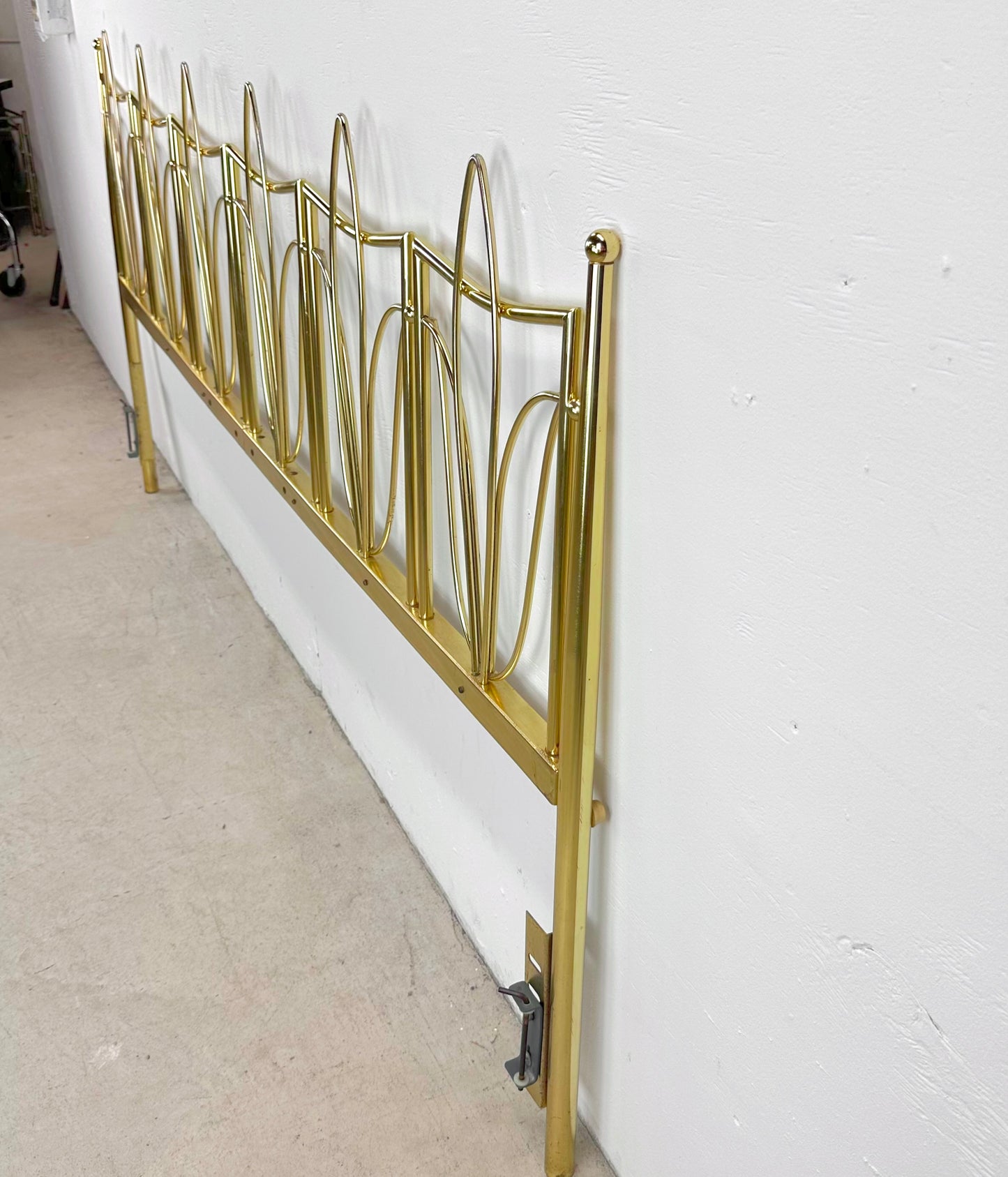 Vintage King Size Brass Finish Headboard