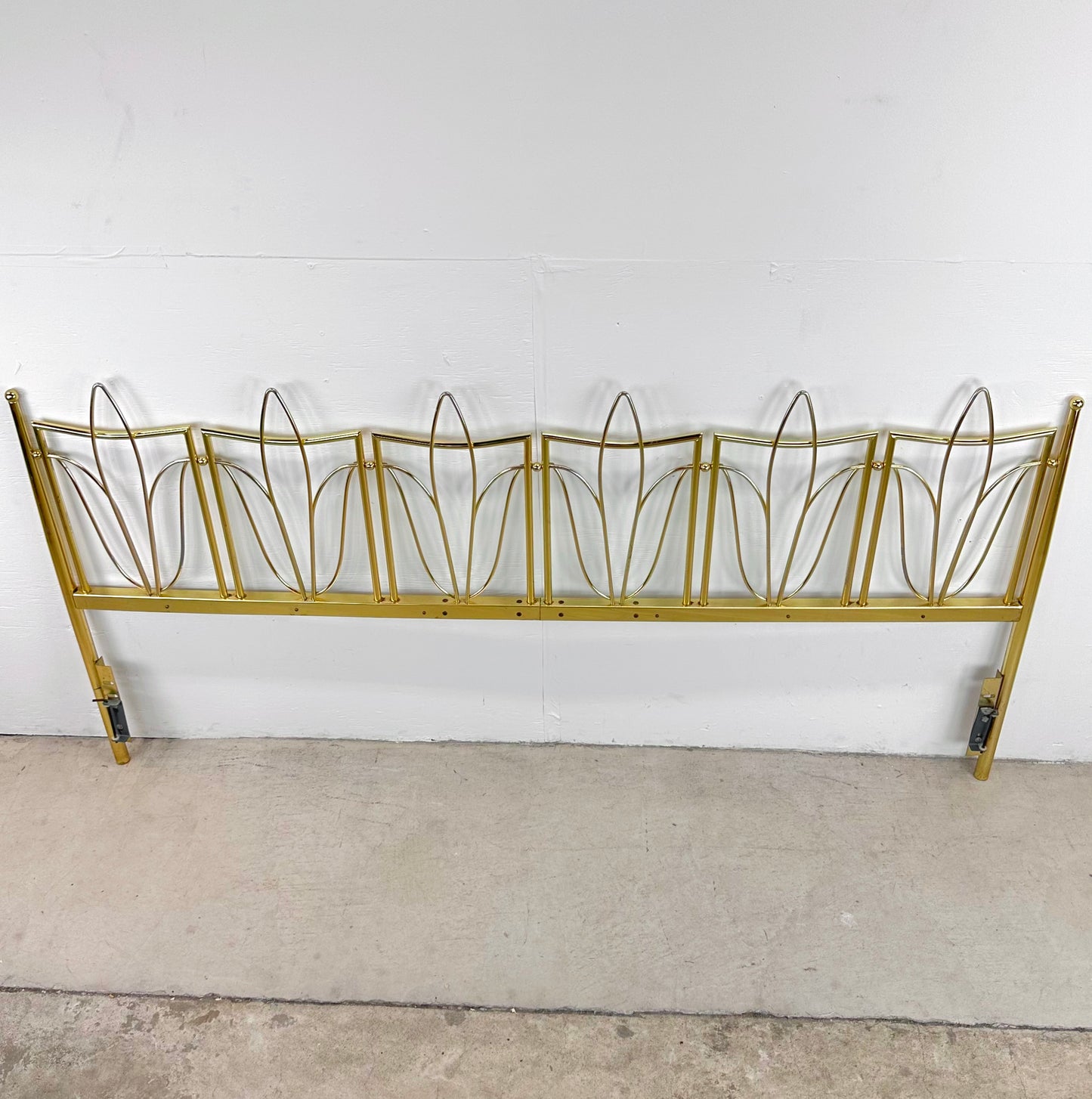 Vintage King Size Brass Finish Headboard