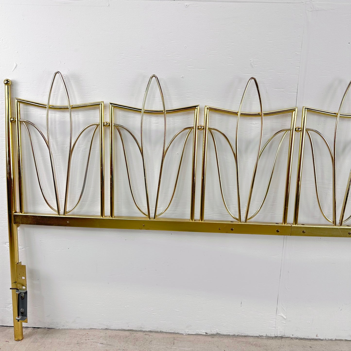 Vintage King Size Brass Finish Headboard