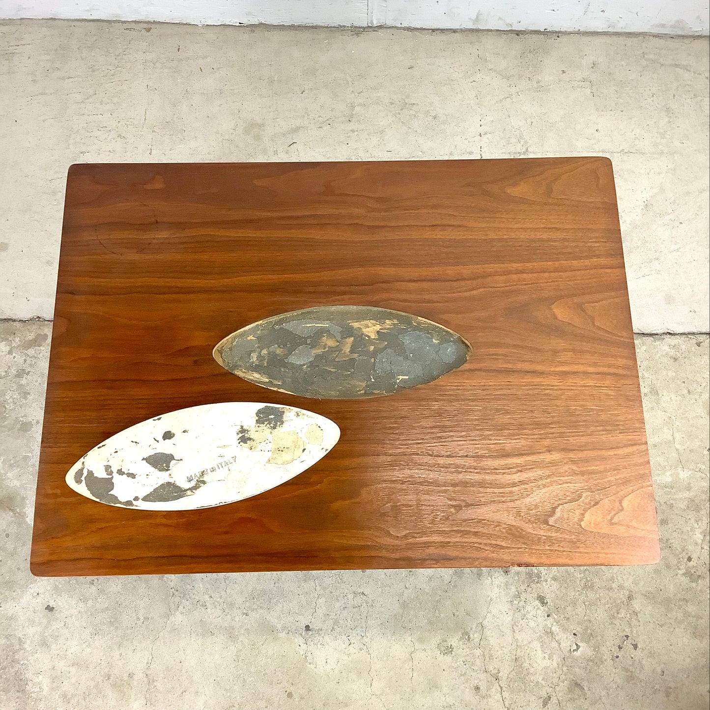 Mid-Century Italian End Table With Inlay