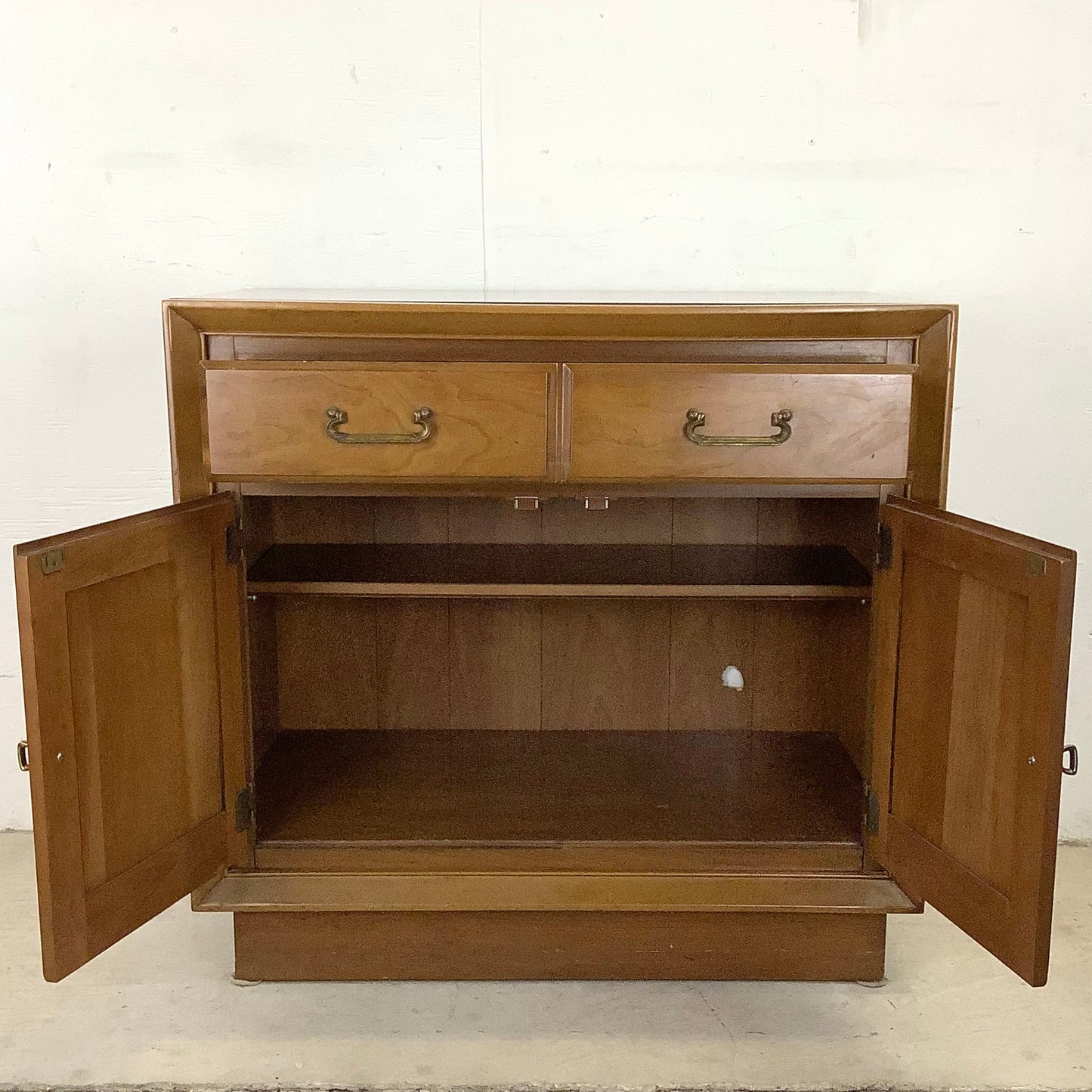 Mid-Century Walnut Commode Cabinet