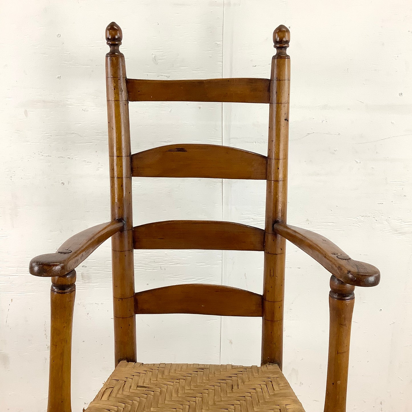 Vintage Antique Rush Seat Child Rocking Chair