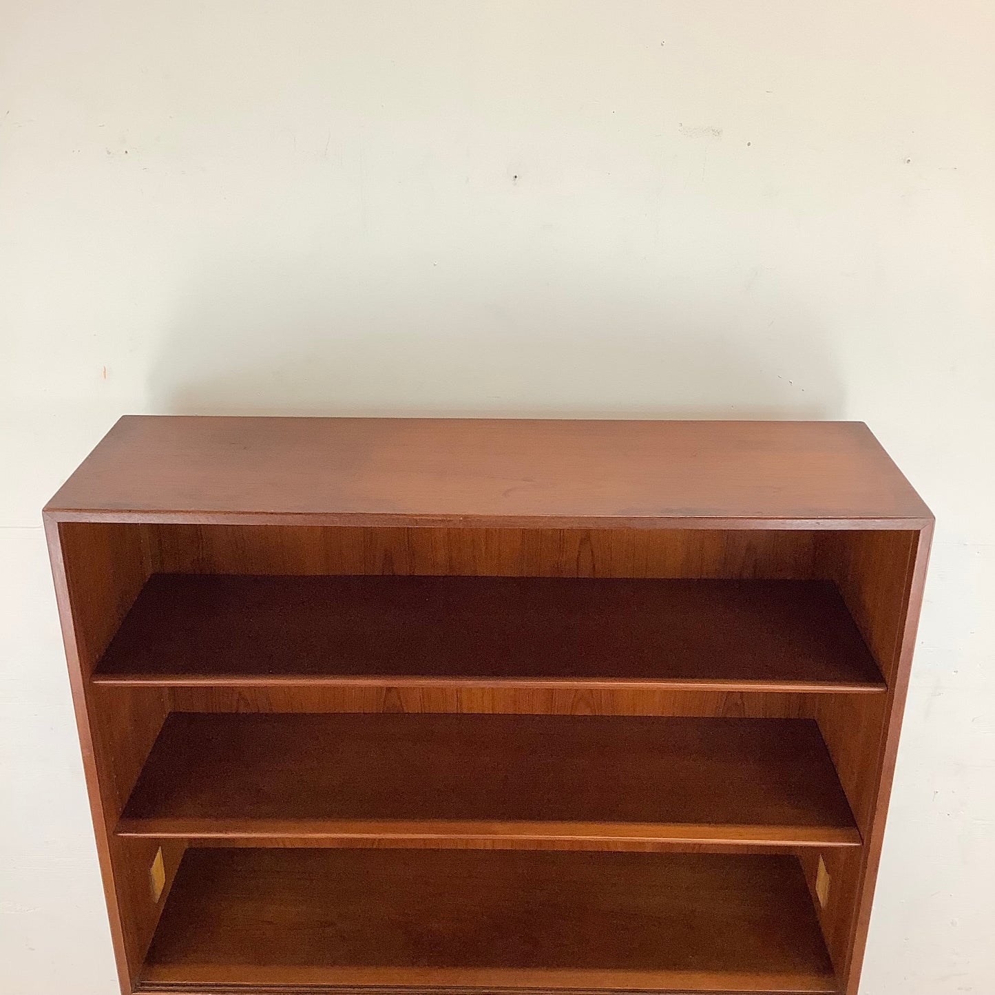 Mid-Century Glass Front Teak Display Cabinet