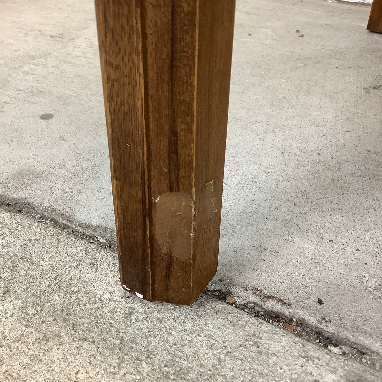 Spacious Mid-Century Walnut Square End Table