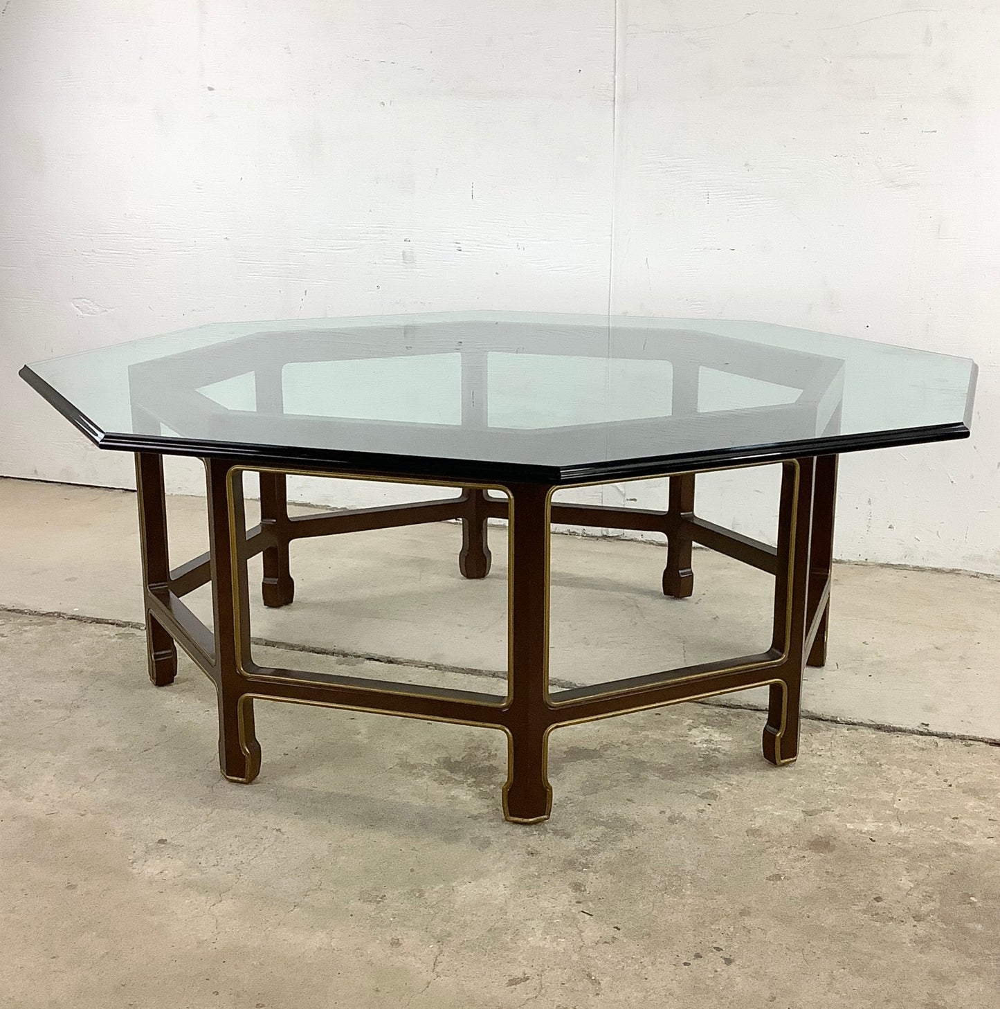 Vintage Octagonal Coffee Table after Kindel Furniture