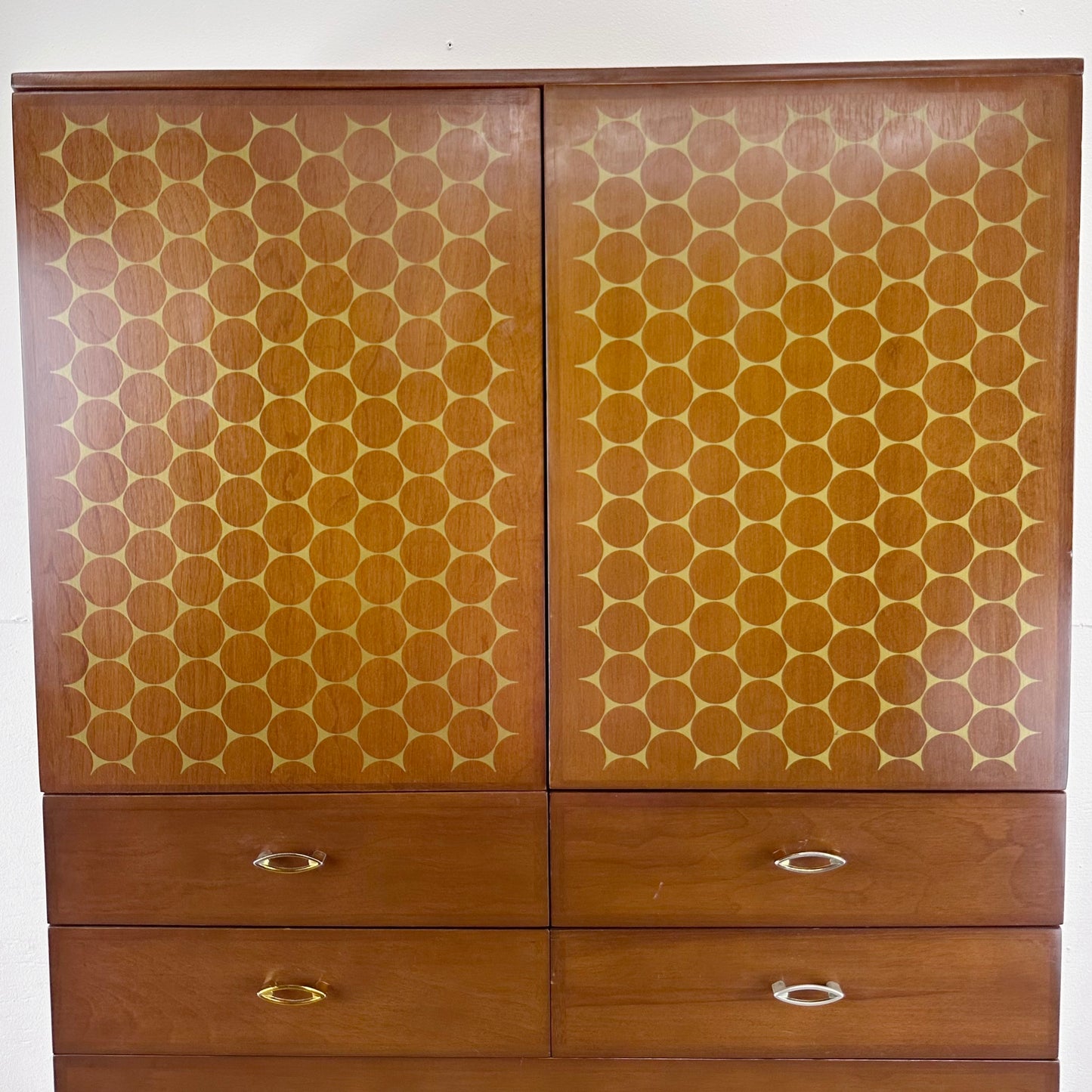 Mid-Century "Contessa" Armoire Dresser by Carl Otto for Heywood-Wakefield