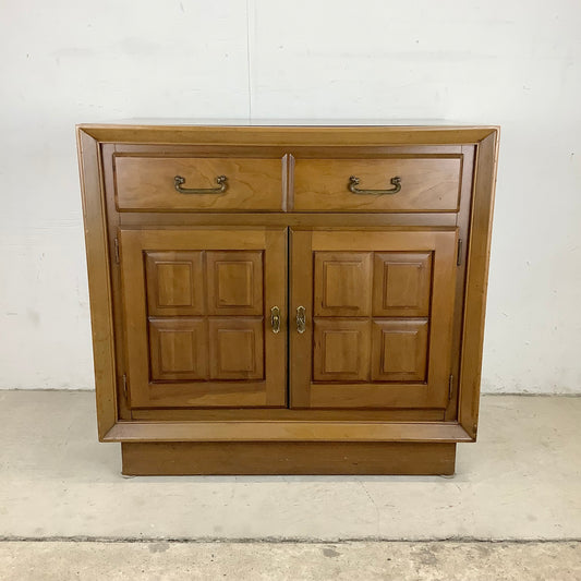 Mid-Century Walnut Commode Cabinet