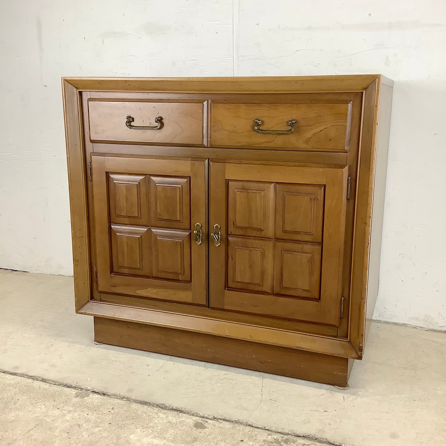 Mid-Century Walnut Commode Cabinet