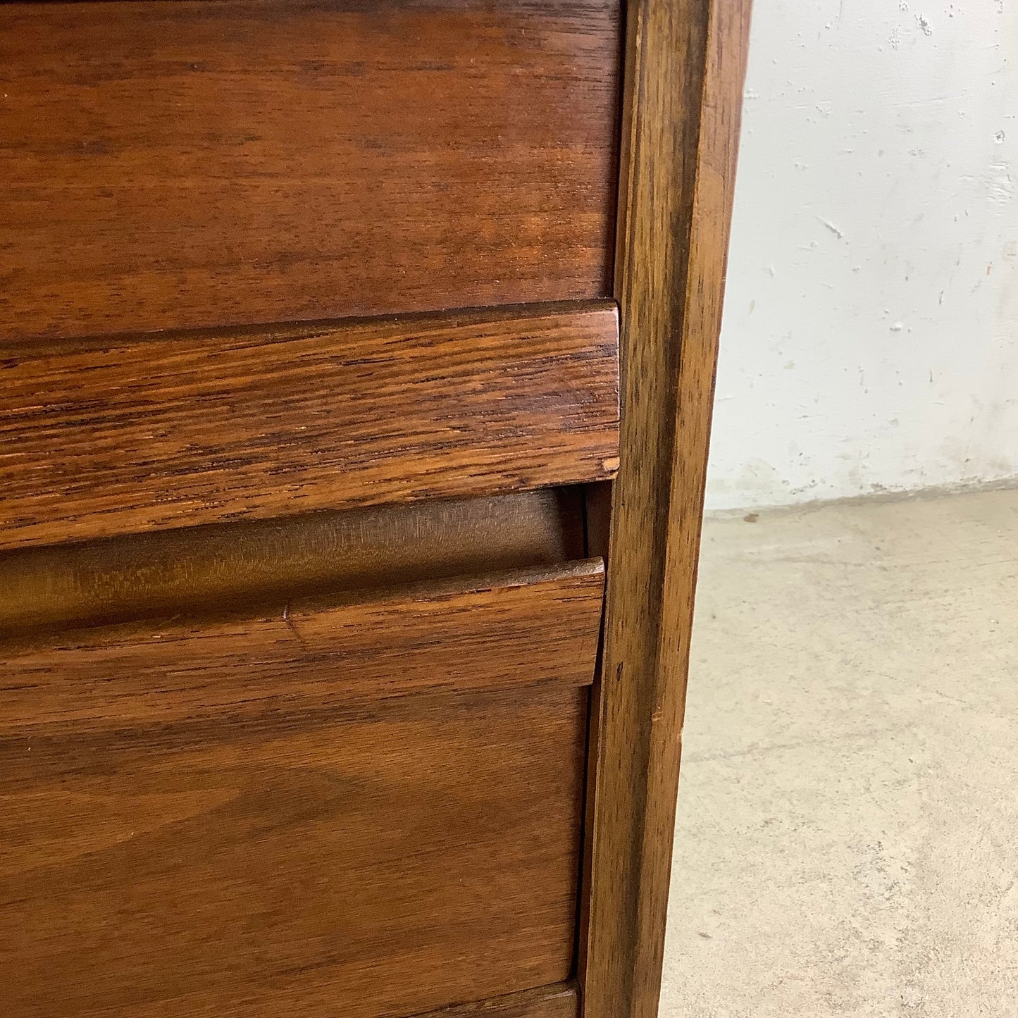Spacious Mid-Century Walnut Square End Table