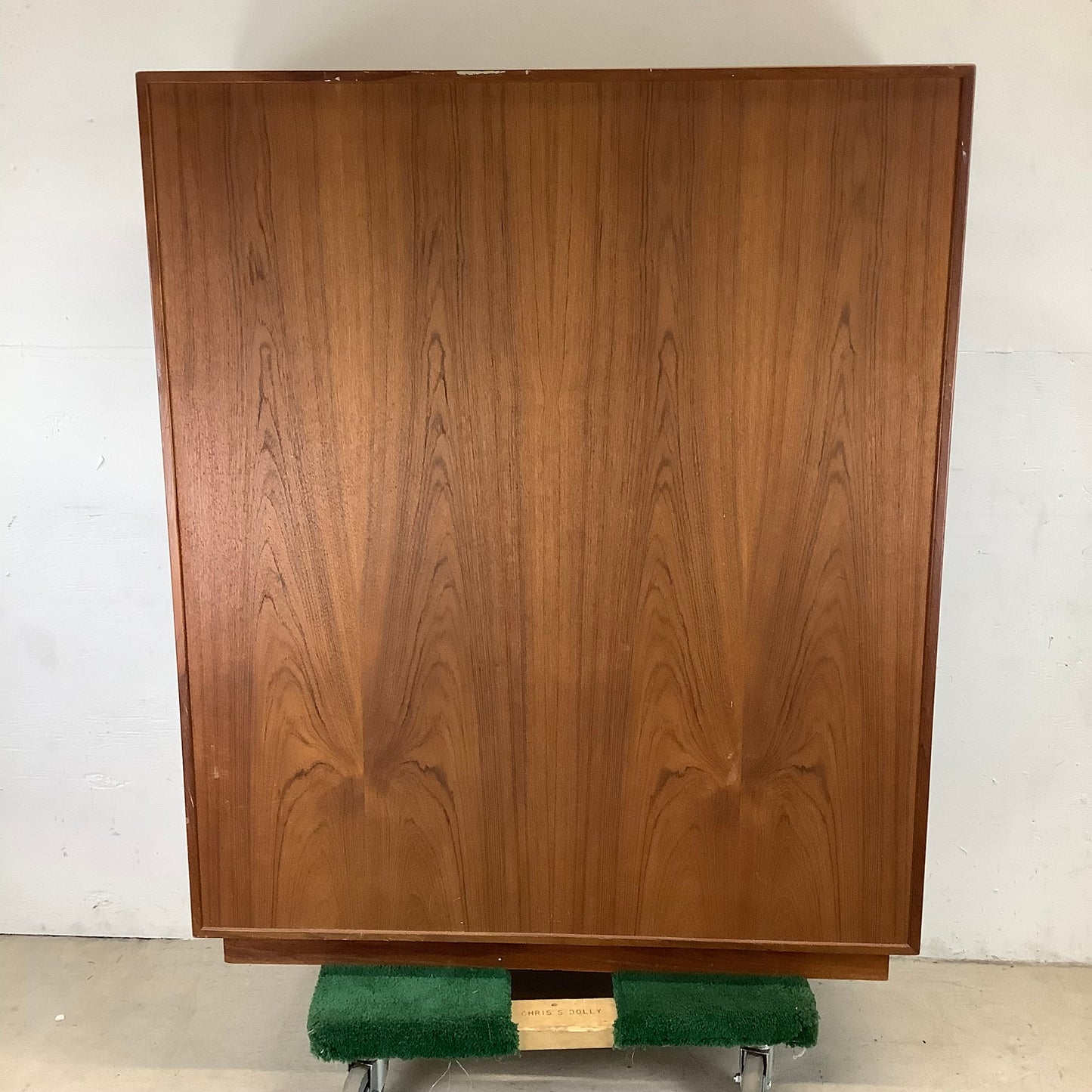 Mid-Century Glass Front Teak Display Cabinet